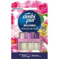 Ambientador pétalos de flor 3 Vol AMBIPUR, recambio 1 ud Ambientador pétalos de flor 3 Vol AMBIPUR, recambio 1 ud