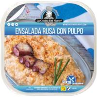 Ensalada rusa con pulpo COCINA DEL NORTE, bandeja 200 g Ensalada rusa con pulpo COCINA DEL NORTE, bandeja 200 g