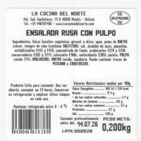 Ensalada rusa con pulpo COCINA DEL NORTE, bandeja 200 g