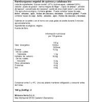 Vegeburguer de quinoa y calabaza bio VEGETALIA, pack 2x80 g