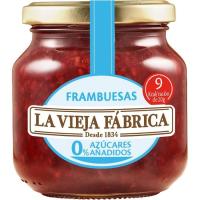 Mermelada de frambuesas 0% azúcar LA VIEJA FABRICA, frasco 245 g