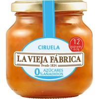 Mermelada de ciruela 0% azúcar LA VIEJA FABRICA, frasco 245 g