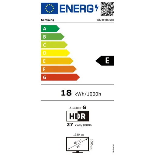 Televisor FHD 24" Smart TU24F6005F SAMSUNG