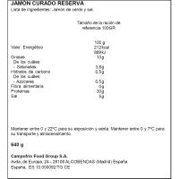 Maletín jamón reserva NAVIDUL, pack 8x80 g