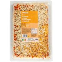 Pizza de 4 quesos rectangular EROSKI, 1 ud, 680 g Pizza de 4 quesos rectangular EROSKI, 1 ud, 680 g