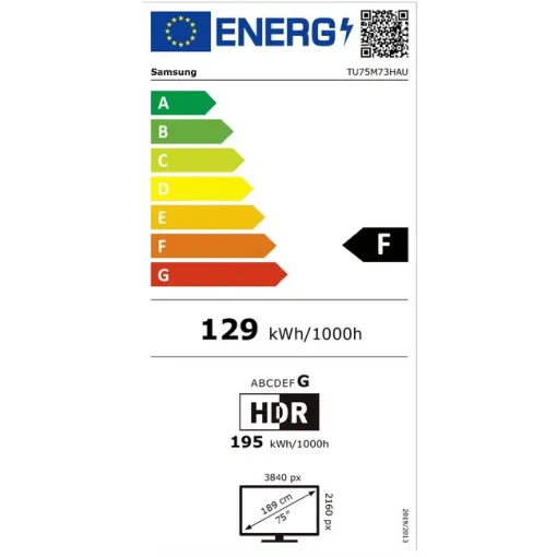 Televisor Miniled 4K 75" Negro Smart TU75M73H SAMSUNG