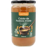 Caldo de huesos mixto con verduras eco VERITAS, frasco 500 ml
