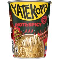 Fideos orientales variedad hot&spicy YATEKOMO, cup 60 g