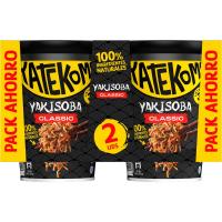 Fideos orientales yakisoba variedad classic YATEKOMO, cup 2x93 g