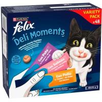 Snacks Deli Moments para gato FÉLIX, pack 48x10 g Snacks Deli Moments para gato FÉLIX, pack 48x10 g
