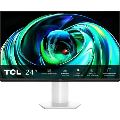 Monitor blanco, Full HD, 23,8", 24G54 TCL
