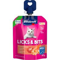 Snack licks&bits gamba tomate para gato VITAKRAFT, doypack 60 g Snack licks&bits gamba tomate para gato VITAKRAFT, doypack 60 g