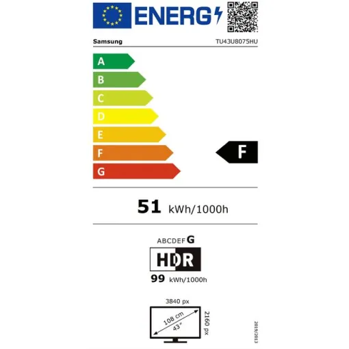 Televisor Led 43" 4K Ultra HD Negro Smart TU43U8075HUXXC SAMSUNG