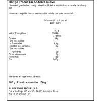 Hongo en trozos en aceite de oliva EMPERATRIZ, frasco 180 g