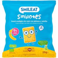 Smilotes de plátano y vainilla SMILEAT, bolsa 25 g Smilotes de plátano y vainilla SMILEAT, bolsa 25 g