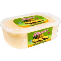 Sorbete con trozos de piña MENORQUINA, tarrina 1 litro Sorbete con trozos de piña MENORQUINA, tarrina 1 litro