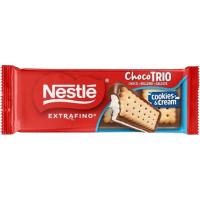 Chocolate extrafino trío cookies&cream NESTLÉ, tableta 90 g