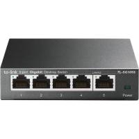 Switch negro SG105S 5 Puertos, Gigabit Ethernet 10/100/1000 Mbps TP-LINK RJ-45,