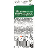 Vaso de plástico reutilizable, 550 ml SP-BERNER, pack 8 uds