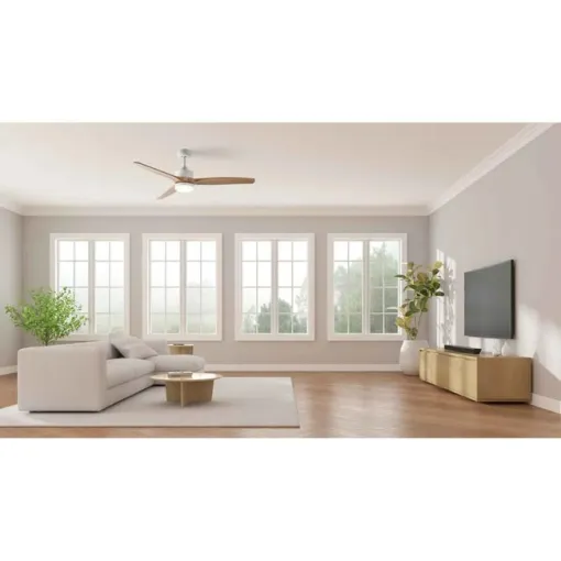 Ventilador de techo con luz Led, 40 W, 132 cm, JVTE4232 JATA