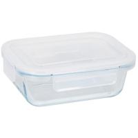 Hermético vidrio, 15x11,5x5,5 cm, tapa con válvula, Albo QUTTIN, 420 ml Hermético vidrio, 15x11,5x5,5 cm, tapa con válvula, Albo QUTTIN, 420 ml