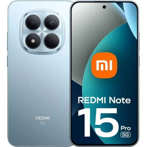 Smartphone libre Glacier Blue 8+256 GB, Redmi Note 15 PRO 5G XIAOMI Smartphone libre Glacier Blue 8+256 GB, Redmi Note 15 PRO 5G XIAOMI