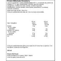 Batido de fresa proteína BAREBELLS, botella 33 cl