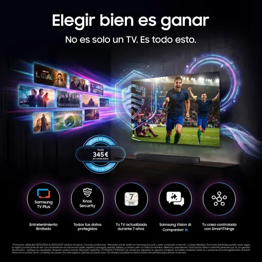 Televisor Miniled Neo QLED 55" 4K Smart negro TQ55QN73H SAMSUNG
