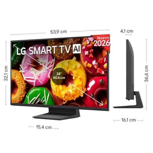 Televisor Led 24" Full HD negro smart 24LB70006LA LG