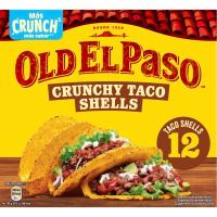 Crunchy taco shells OLD EL PASO, caja 135 g