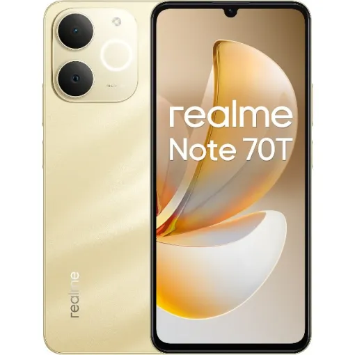 Smartphone libre Beach Gold 4/128 GB, Note 70T REALME Smartphone libre Beach Gold 4/128 GB, Note 70T REALME
