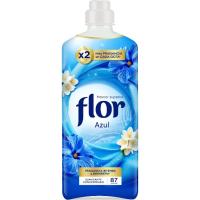 Suavizante concentrado azul FLOR, botella 87 dosis