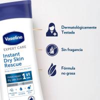 Loción instant dry skin rescue VASELINE, bote 400 ml