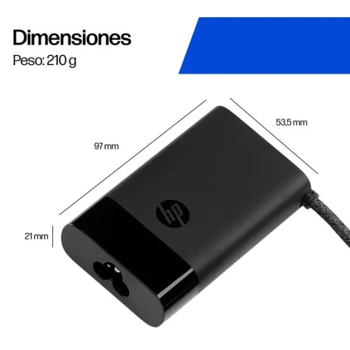 Cargador para portátil USB-C 65W HP,  1 ud