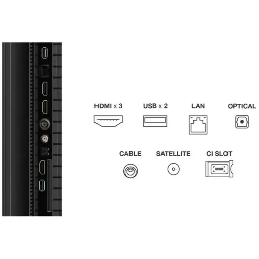 Televisor QLED 75" 4K UHD, negro, Smart 75T69C TCL