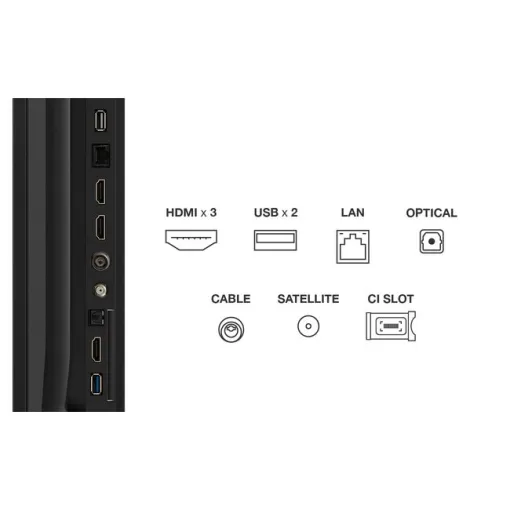 Televisor QLED 85" 4K UHD, negro, Smart 85T69C TCL