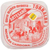 Queso semicurado DOP Mahón-Menorca TORRALBA,al corte, compra mín 250 g