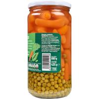 Guisante-zanahoria EROSKI, frasco 425 g