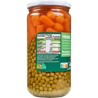 Guisante-zanahoria EROSKI, frasco 425 g