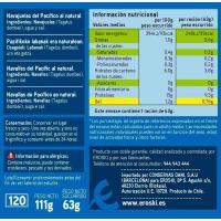 EROSKI datil ertainak naturalean, 8/14 ale, lata 63 g