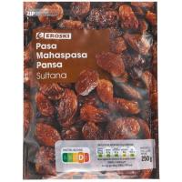 Pasas sultana EROSKI, bolsa 250 g