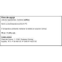 Vino Blanco de Aguja PESCADOR, botella 75 cl