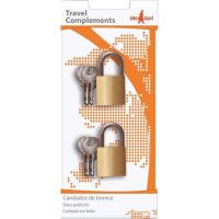 Candado de seguridad con llave especial equipaje, pack 2 uds