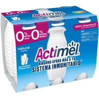 Actimel para beber natural 0% DANONE, pack 6x100 g