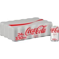 Refresco de cola light COCA COLA, pack 24x33 cl
