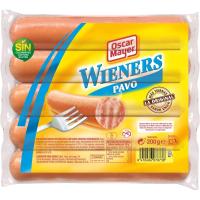 Salchichas de pavo OSCAR MAYER TODO AVE, sobre 200 g