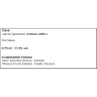 BACH brut nature cava, botila 75 cl