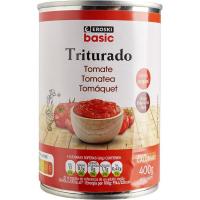EROSKI BASIC tomate xehatua, lata 400 g