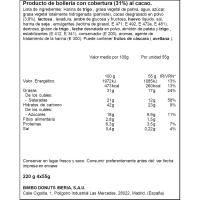 DONUTS bonboi donutak, 4 ale, paketea 220 g