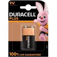 Pila 6LR61 de 9V Plus DURACELL, blister 1 ud